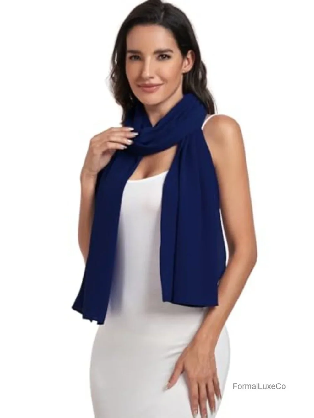 Chiffon Shawl Wrap Wedding Evening Pashmina Scarf for Women